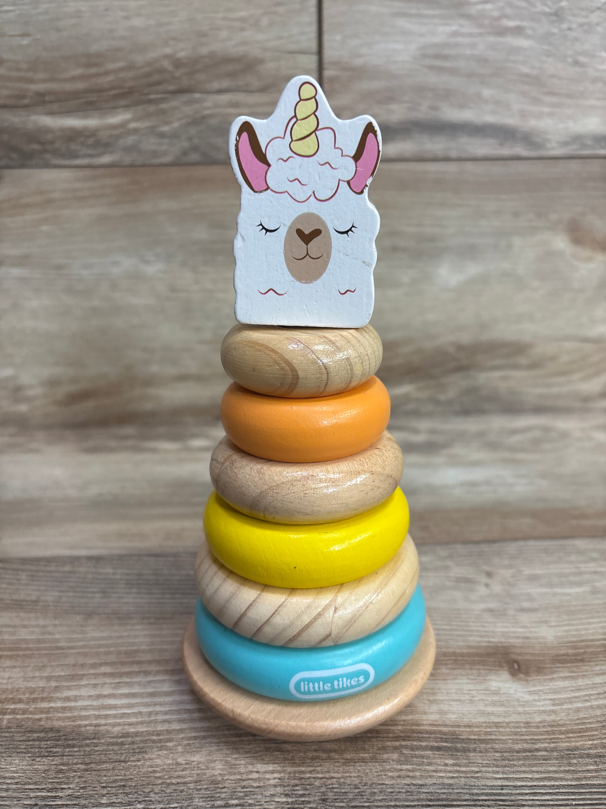 Little Tikes Wooden Critters Llama-Corn Shape Stacker