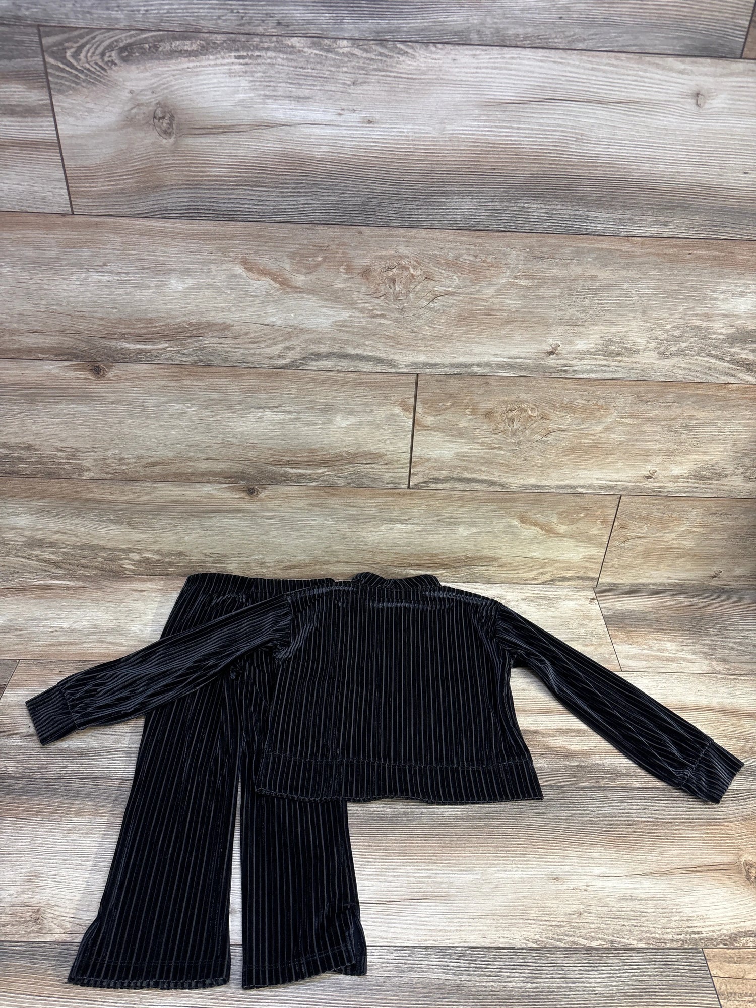 Nike 2pc Cozy Rib Track Suit Set Black sz 4T