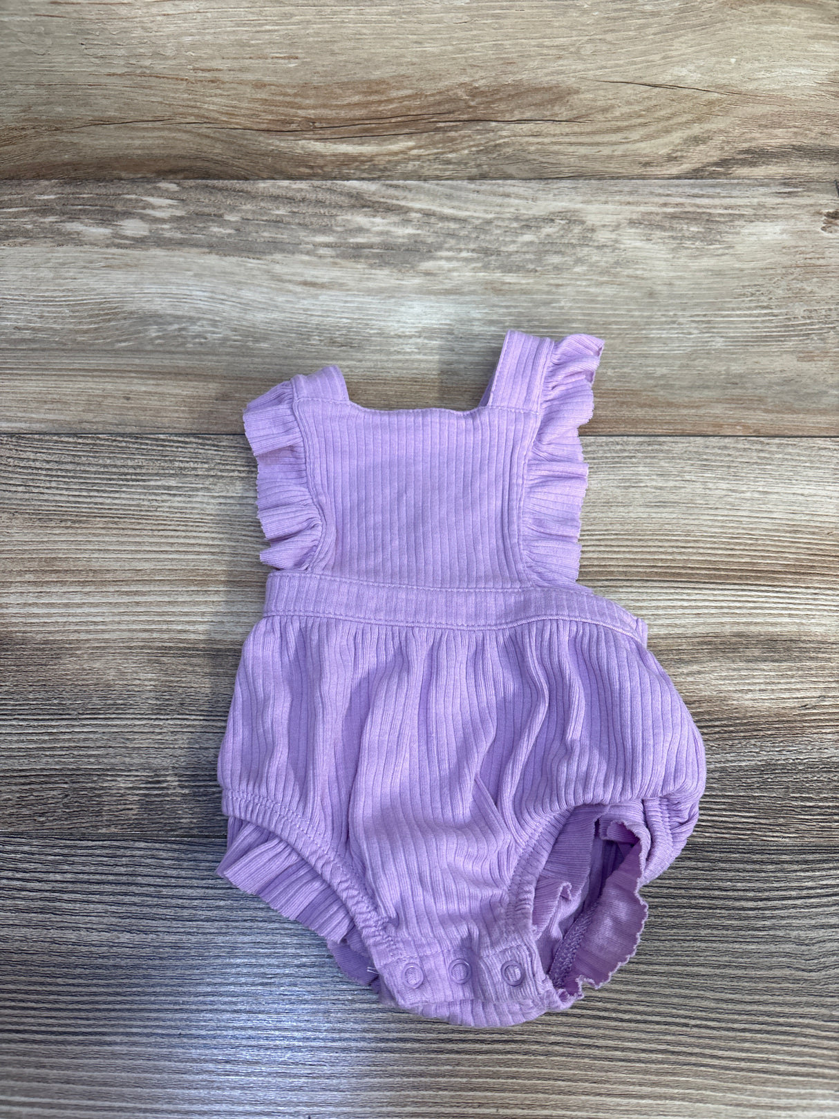 Cat & Jack Ribbed Bubble Romper Purple sz Newborn