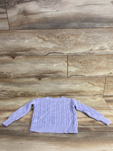 Gap Kids Cable Knit Pull Over Sweater Lilac sz 4-5T