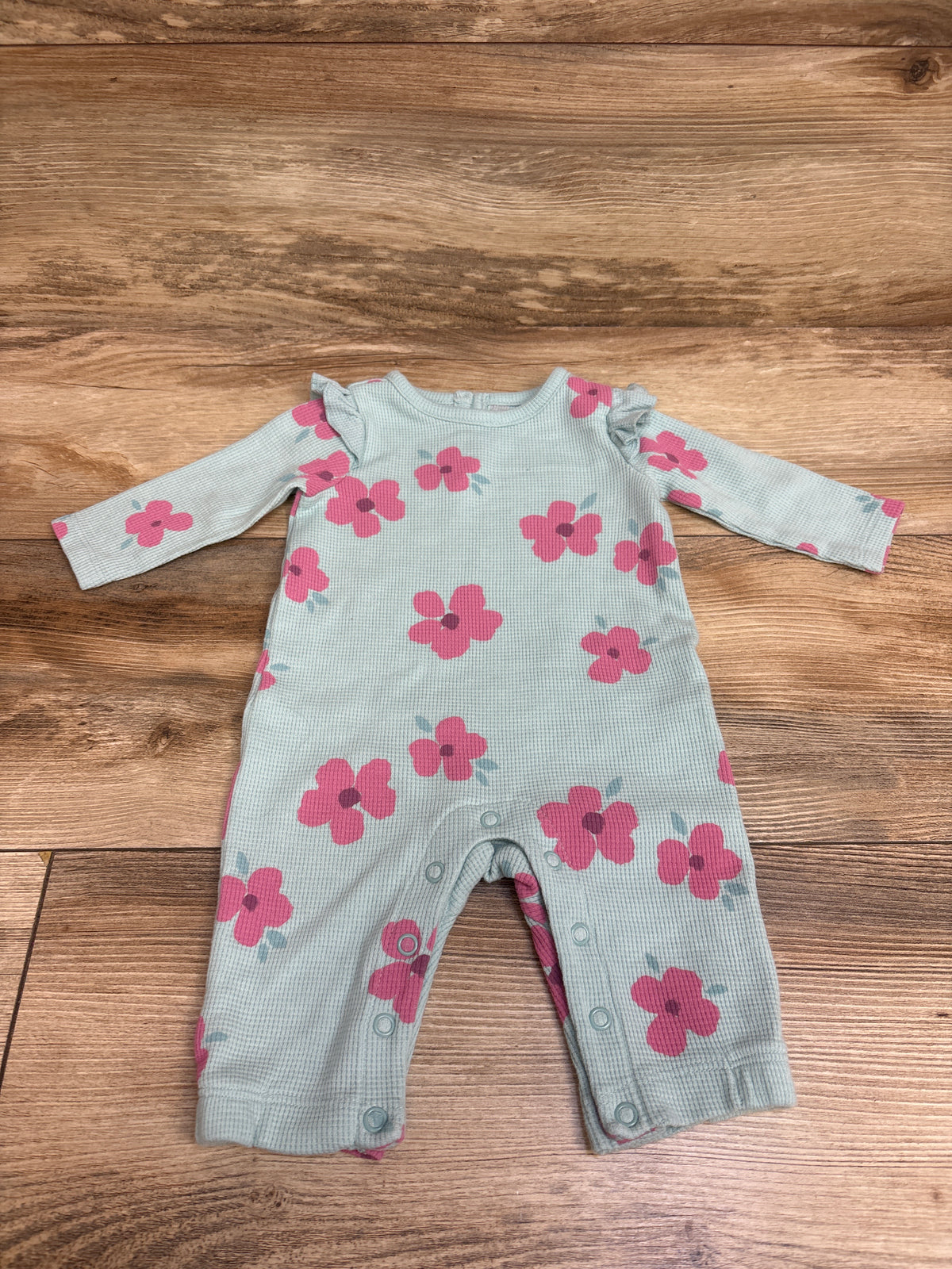 Just One You Waffle Knit Coverall Blue sz 3m