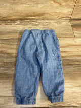 Wonder Nation Chambray Drawstring Pants Blue sz 18m