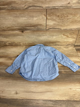 H&M Button Up Shirt Light Blue sz 4T