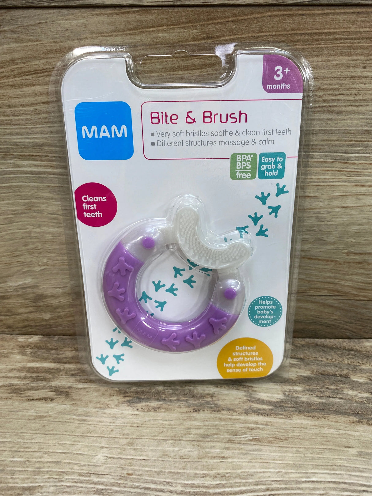 NEW MAM Bite & Brush Purple