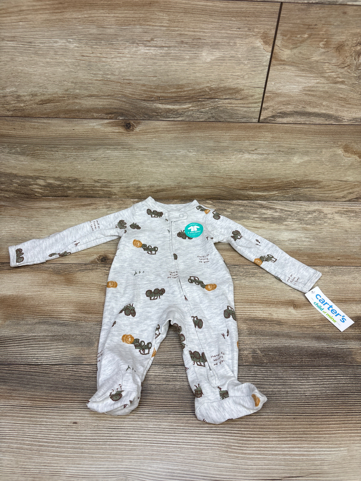 NEW Child Of Mine Sleeper Grey sz Newborn