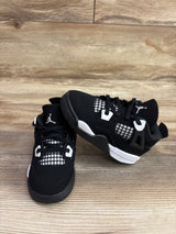 Air Jordan 4 Retro TD 'White Thunder' Sneakers sz 9c