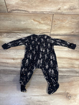 Old Navy Halloween Skeleton Sleeper Black sz 0-3m