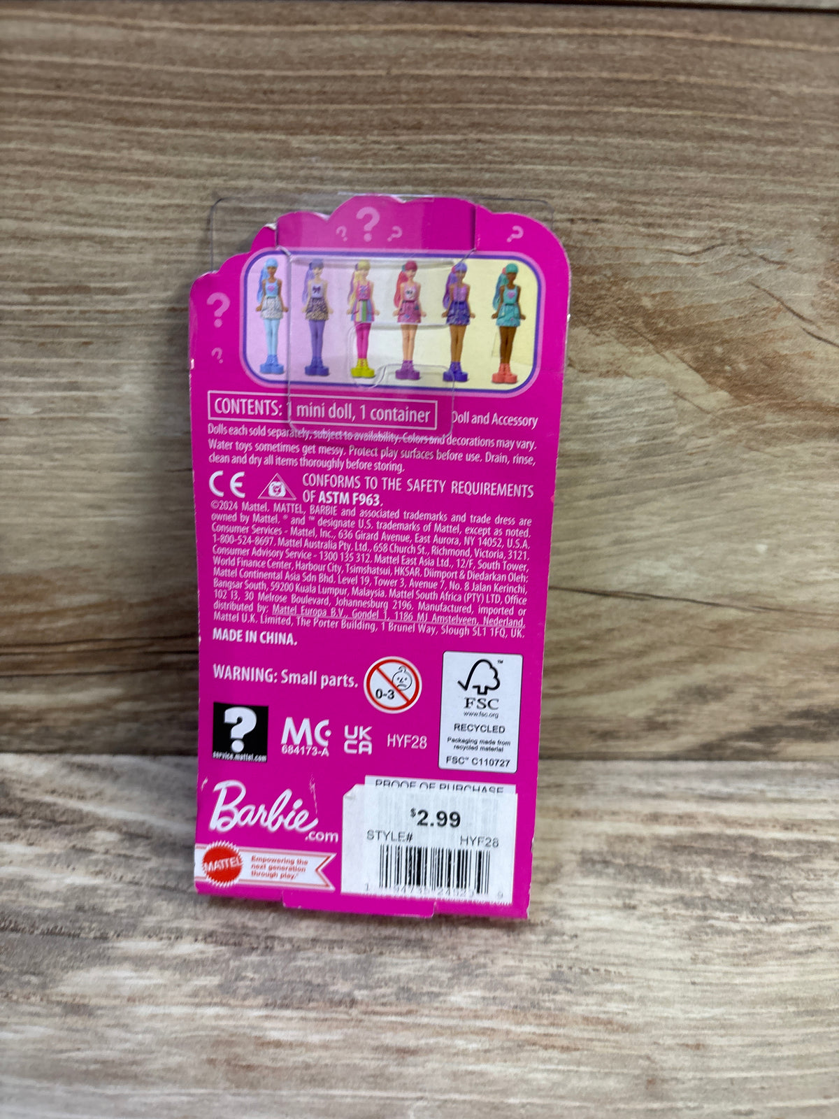 NEW Barbie Land Color Reveal Mini Dolls - Mystery Box
