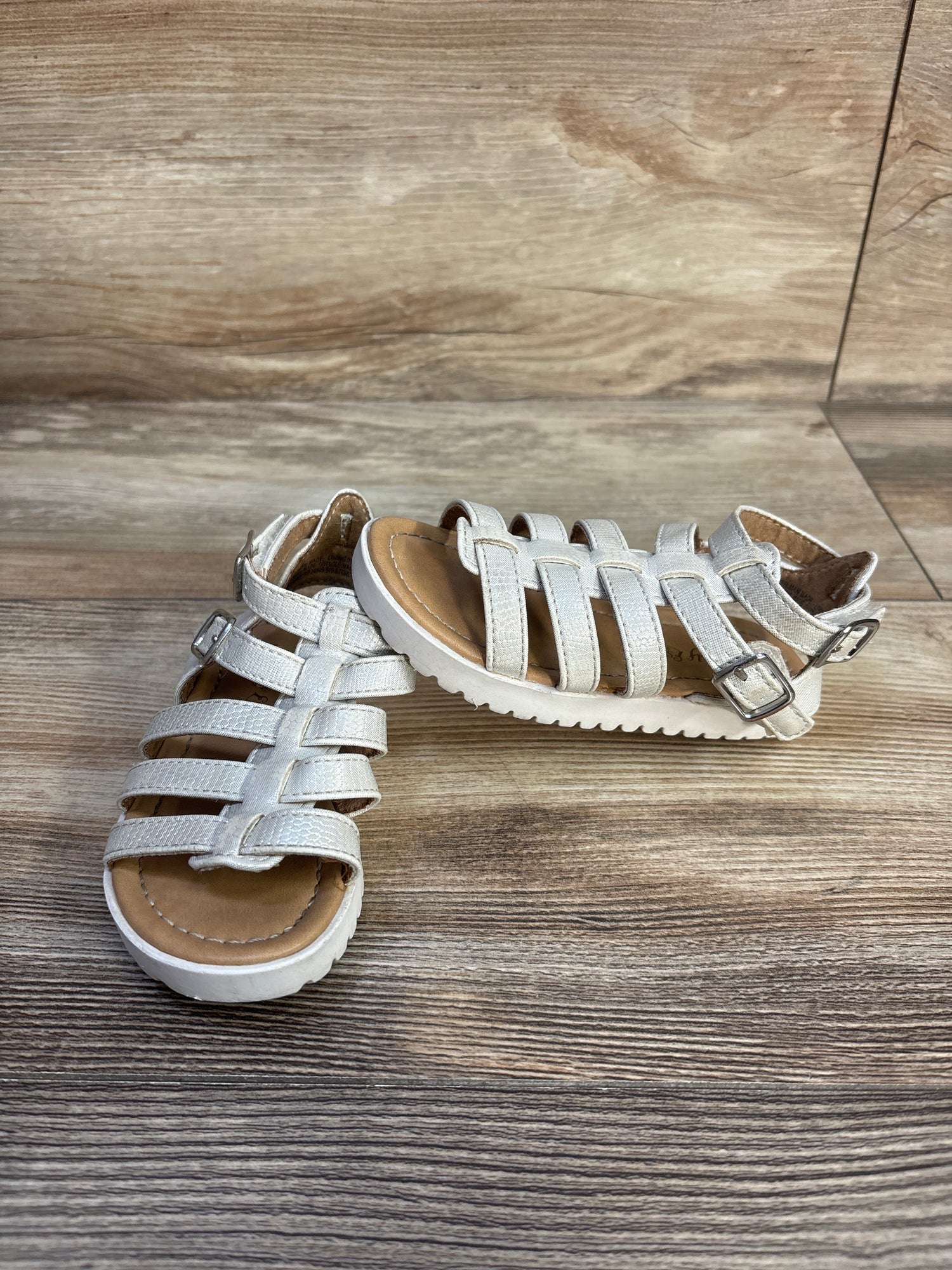 Self Esteem Fisherman Sandals White sz 7c