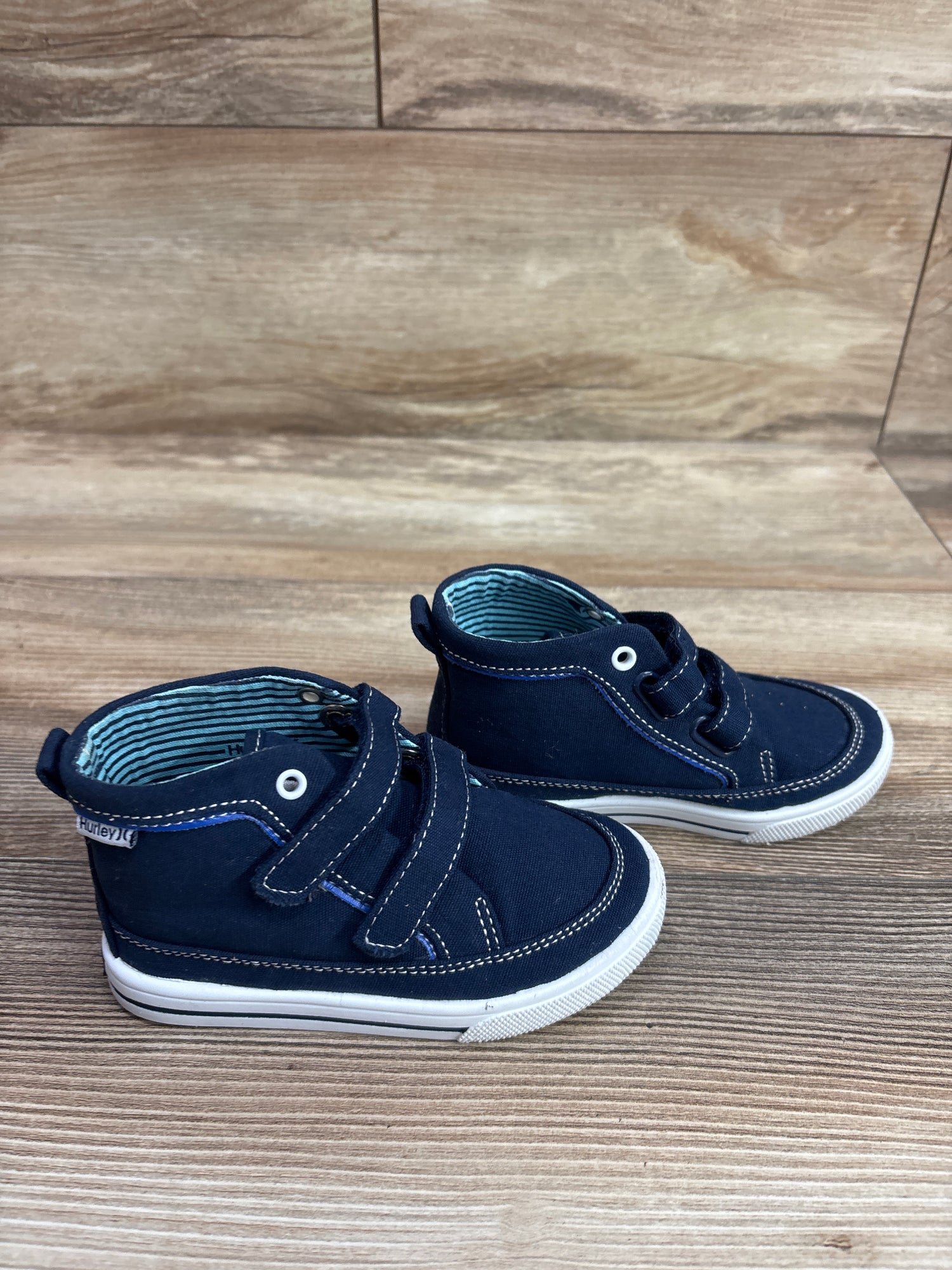 Hurley Tedd-T High Top Canvas Sneakers Blue sz 8c