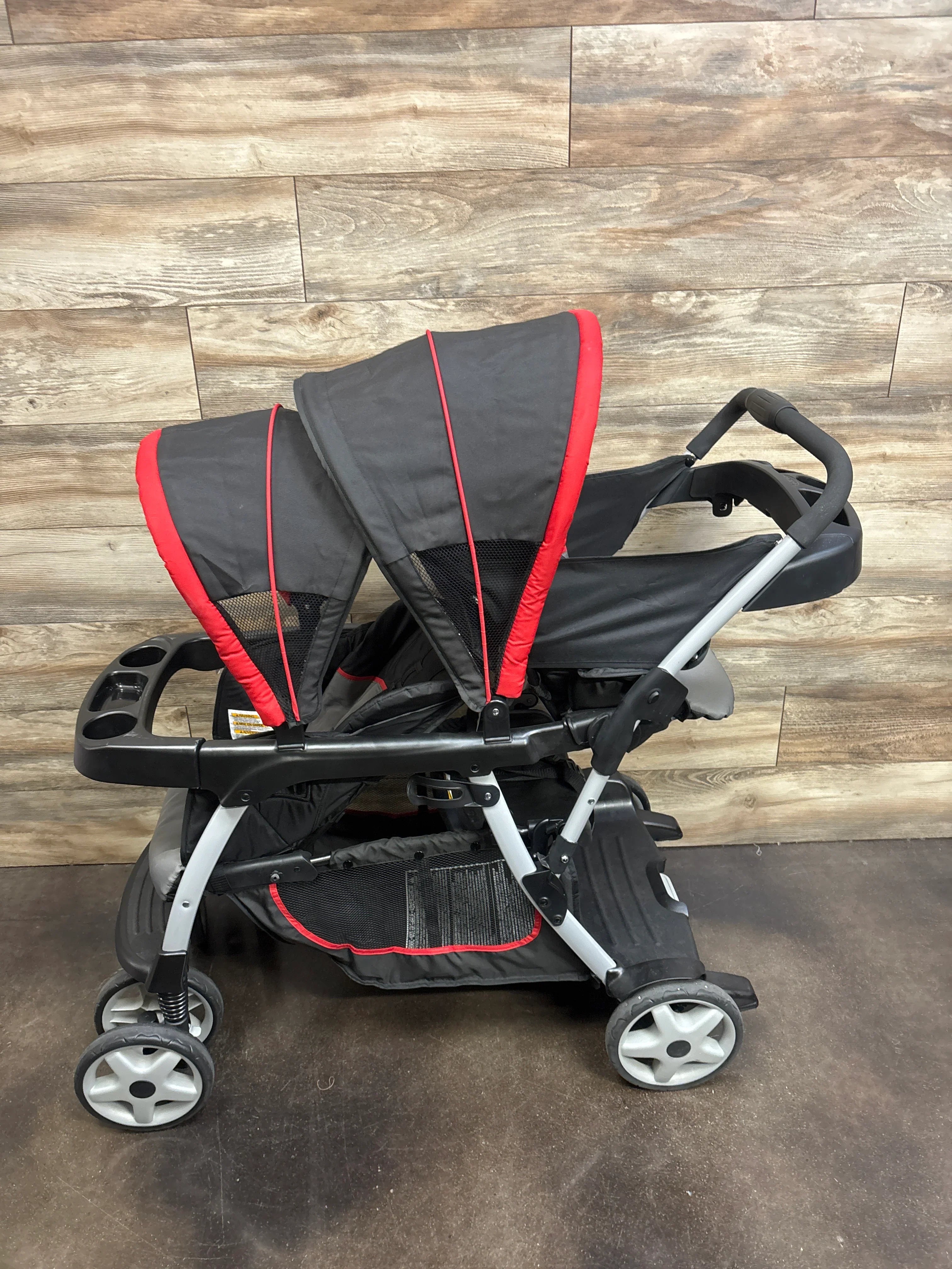 Graco Ready2Grow Click Connect Double Stroller Red