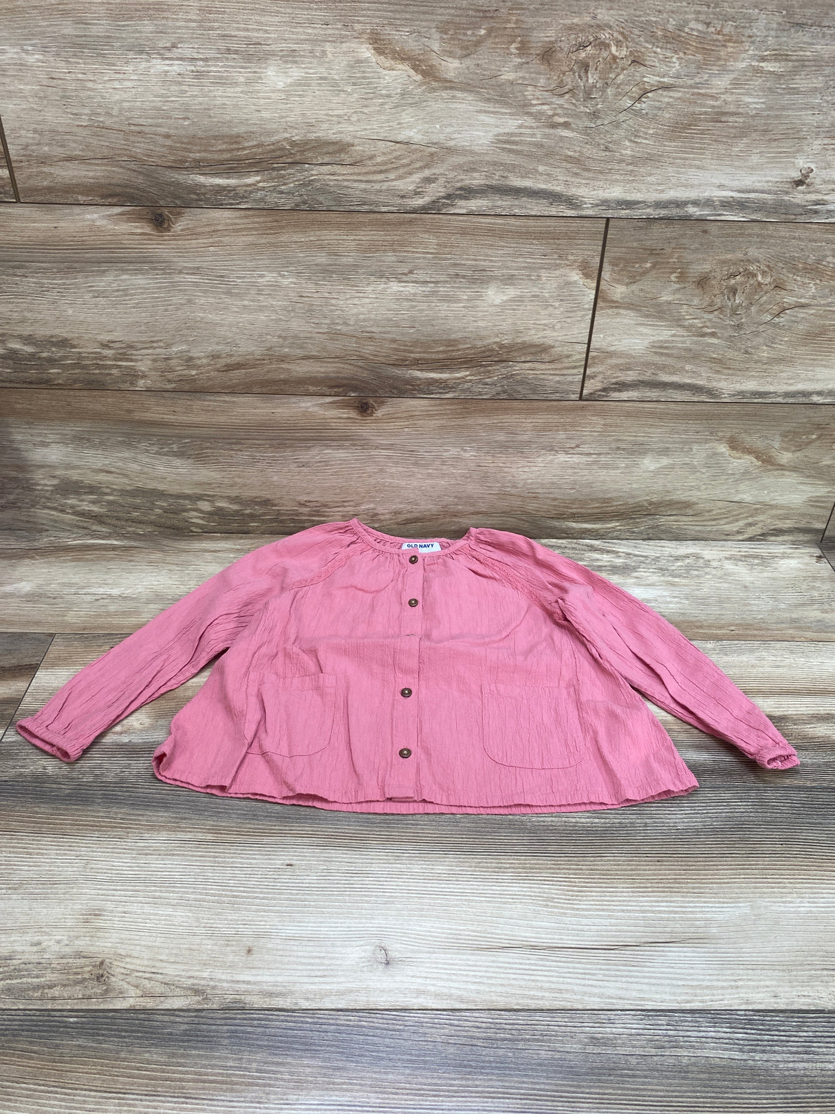 Old Navy Button Front Top Pink sz 5T