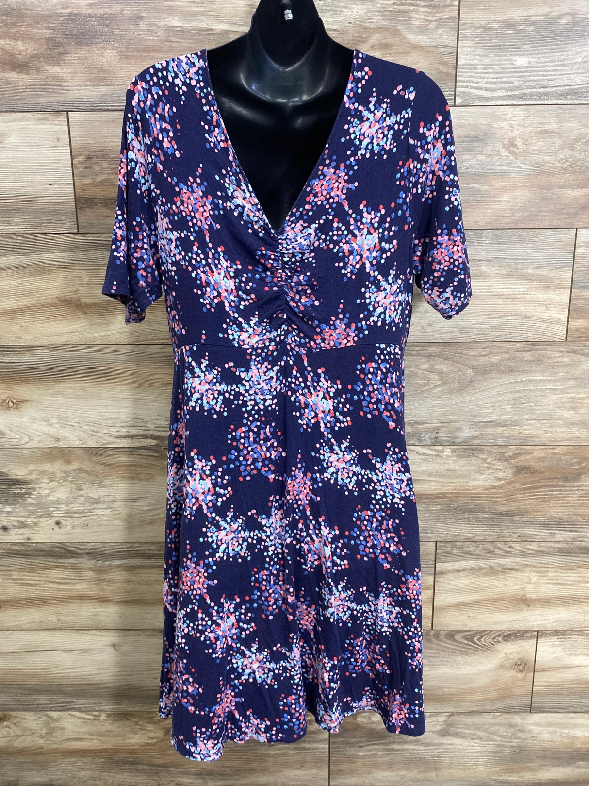 Motherhood Maternity Starburst Summer Dress Navy sz XL
