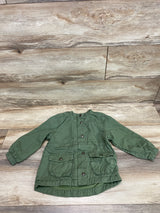 Old Navy Hooded Twill Utility Scout Jacket Green sz 3T