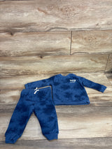 Fred & Flo 2pc Tie-Dye Pull Over Sweatshirt & Jogger Set Blue sz 6-9m