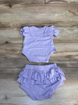 Ruffled 2pc Bodysuit & Bloomers Lilac sz 0-3m