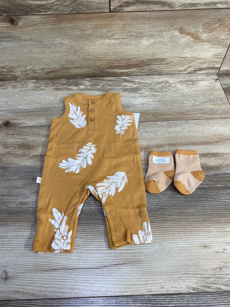 NEW Carter's 2pc Tank Romper & Socks sz Newborn - Me n Mommy To Be