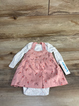 NEW Just One You 2pc Bodysuit & Cherry Jumper Set White sz 3m