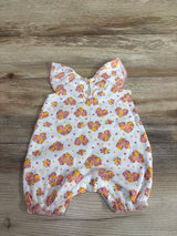 Little Beginnings Floral Hearts Shortie Romper White sz 3-6m
