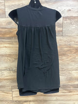 Liz Lange Sheer Back Tank Top Black sz XS