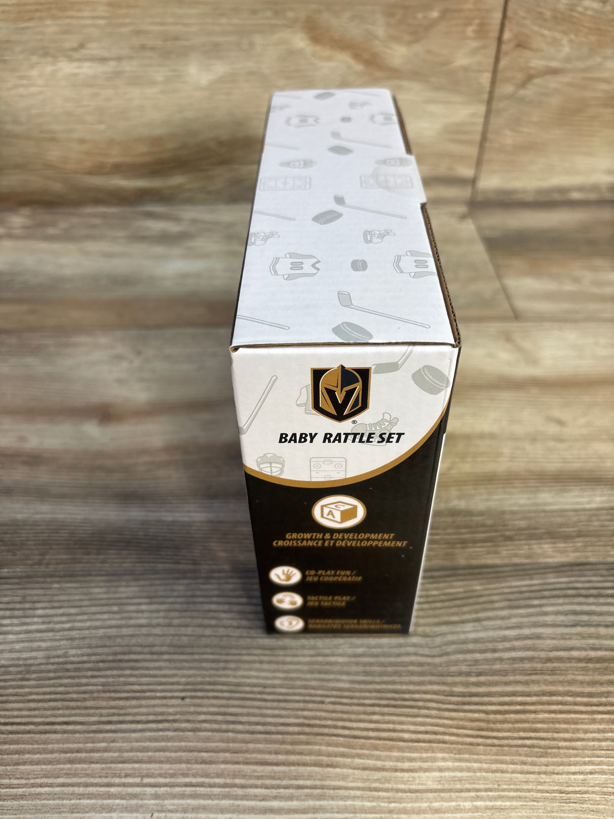 NEW NHL Las Vegas Golden Knights Baby Wooden Rattle Set 2pk