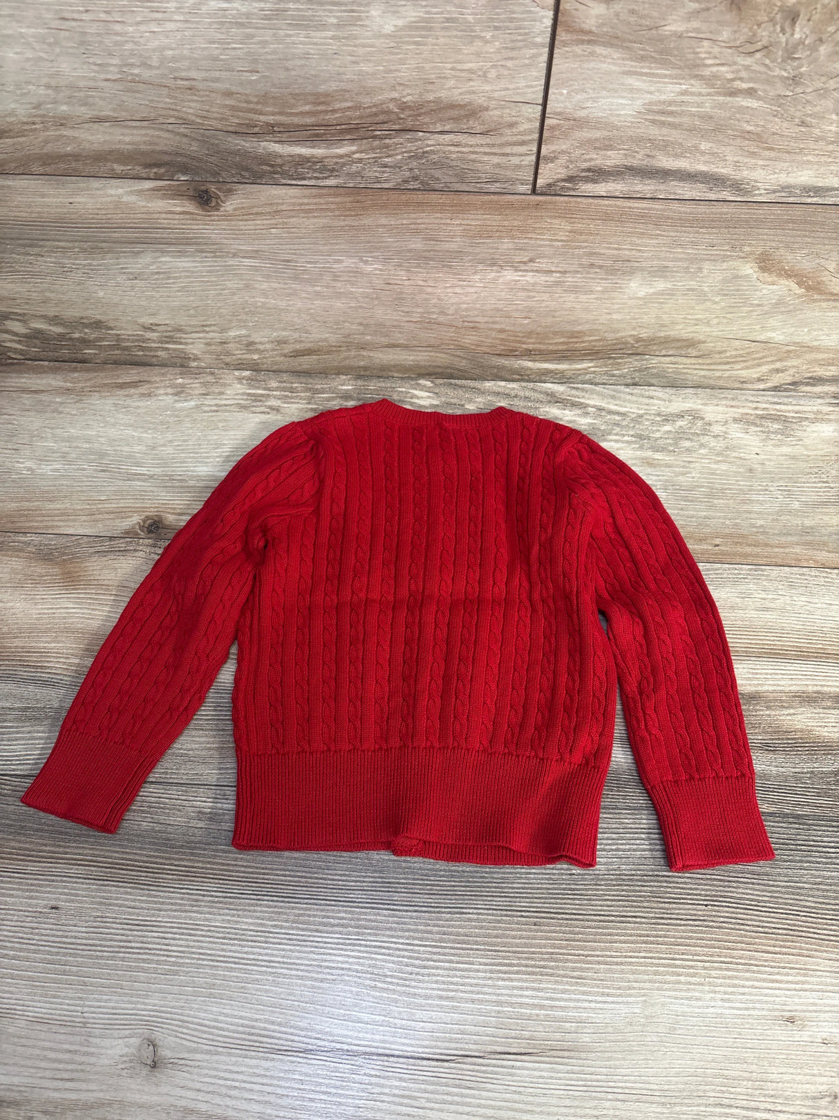 Ralph Lauren Cable Knit Cardigan Red sz 3T