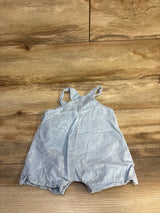 Disney Baby Winnie The Pooh Chambray Shortalls Blue sz 12m