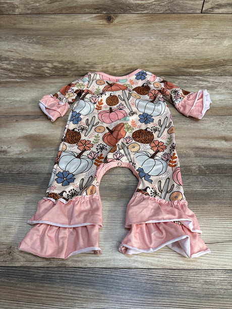 Clover Cottage Pumpkin Coverall Pink sz 12-18m - Me n Mommy To Be