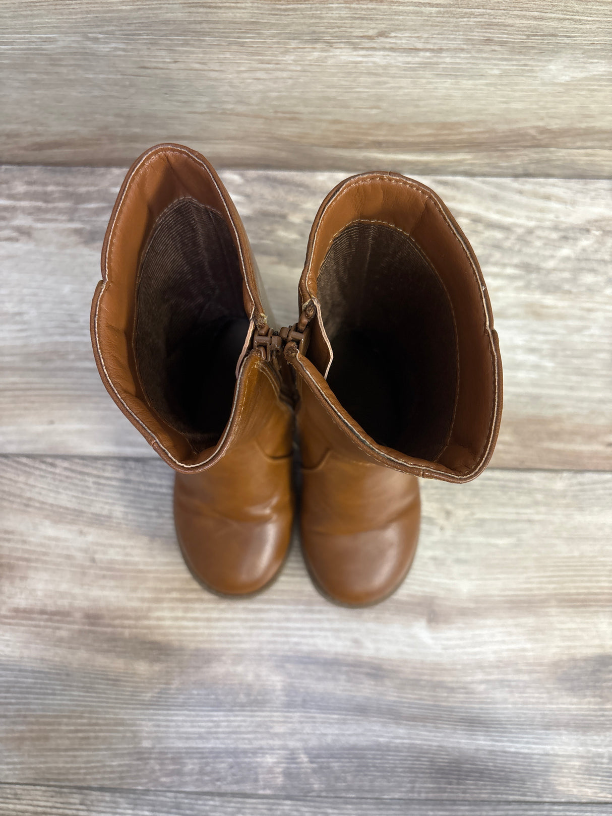 Children's Place Heart Buckle Tall Boots, Brown sz 7c