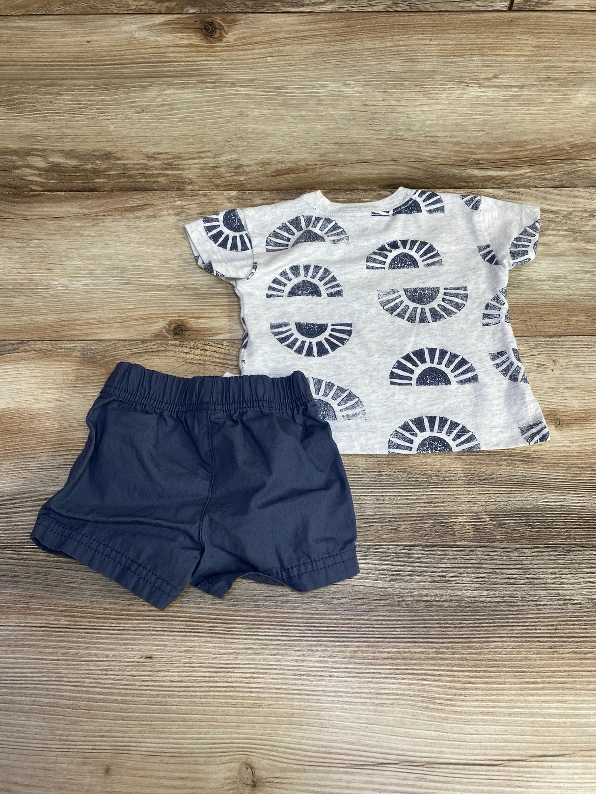 Just One You 2pc Shirt & Shorts Grey sz 3m