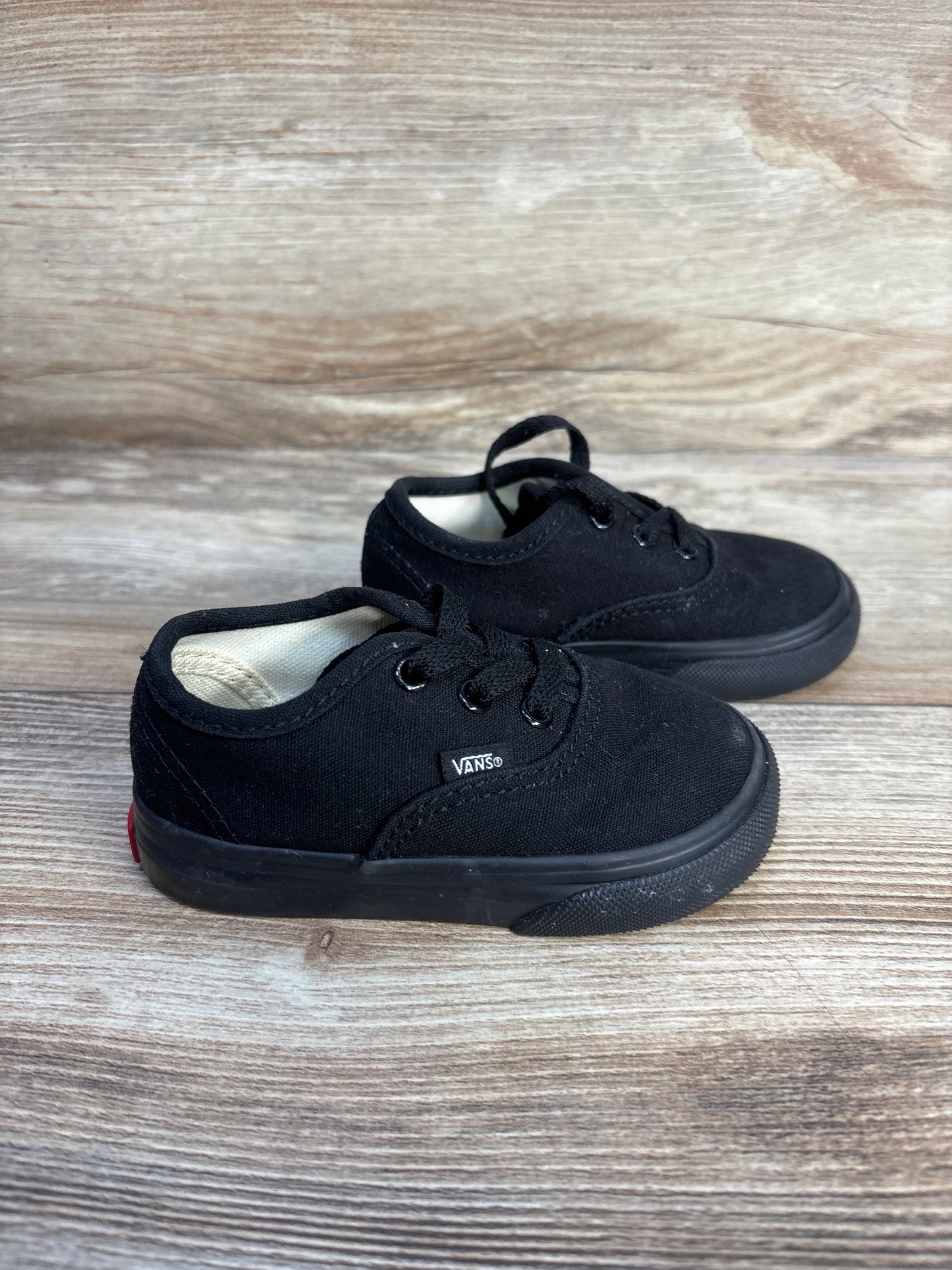 Vans Authentic Low Top Sneakers Black sz 5c