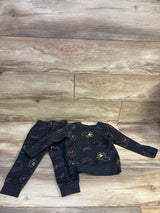Cat & Jack 2pc Monster Sweatshirt & Jogger Set Grey sz 3T