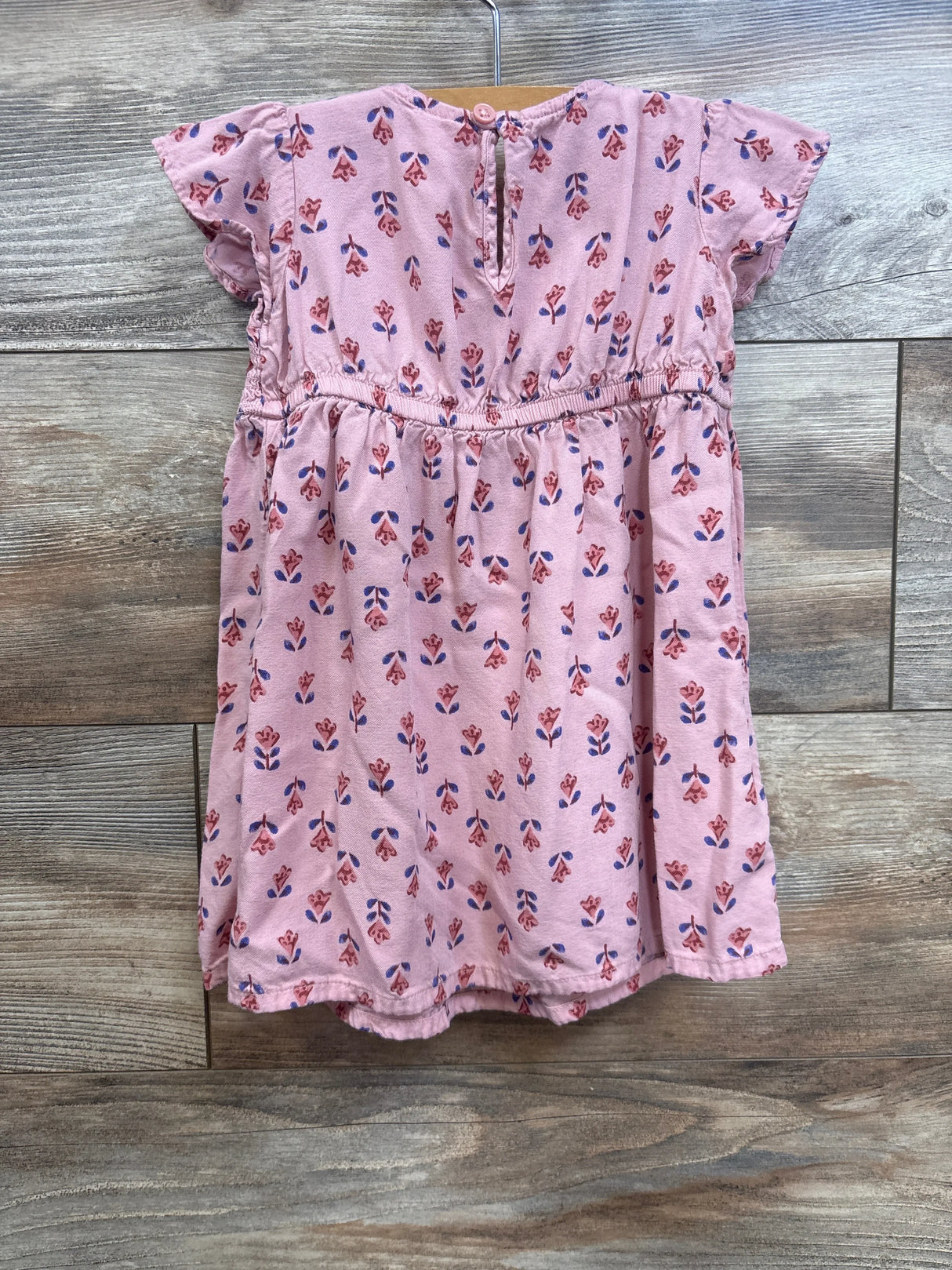 Carter's Floral Smocked Viscose Dress Pink sz 18m