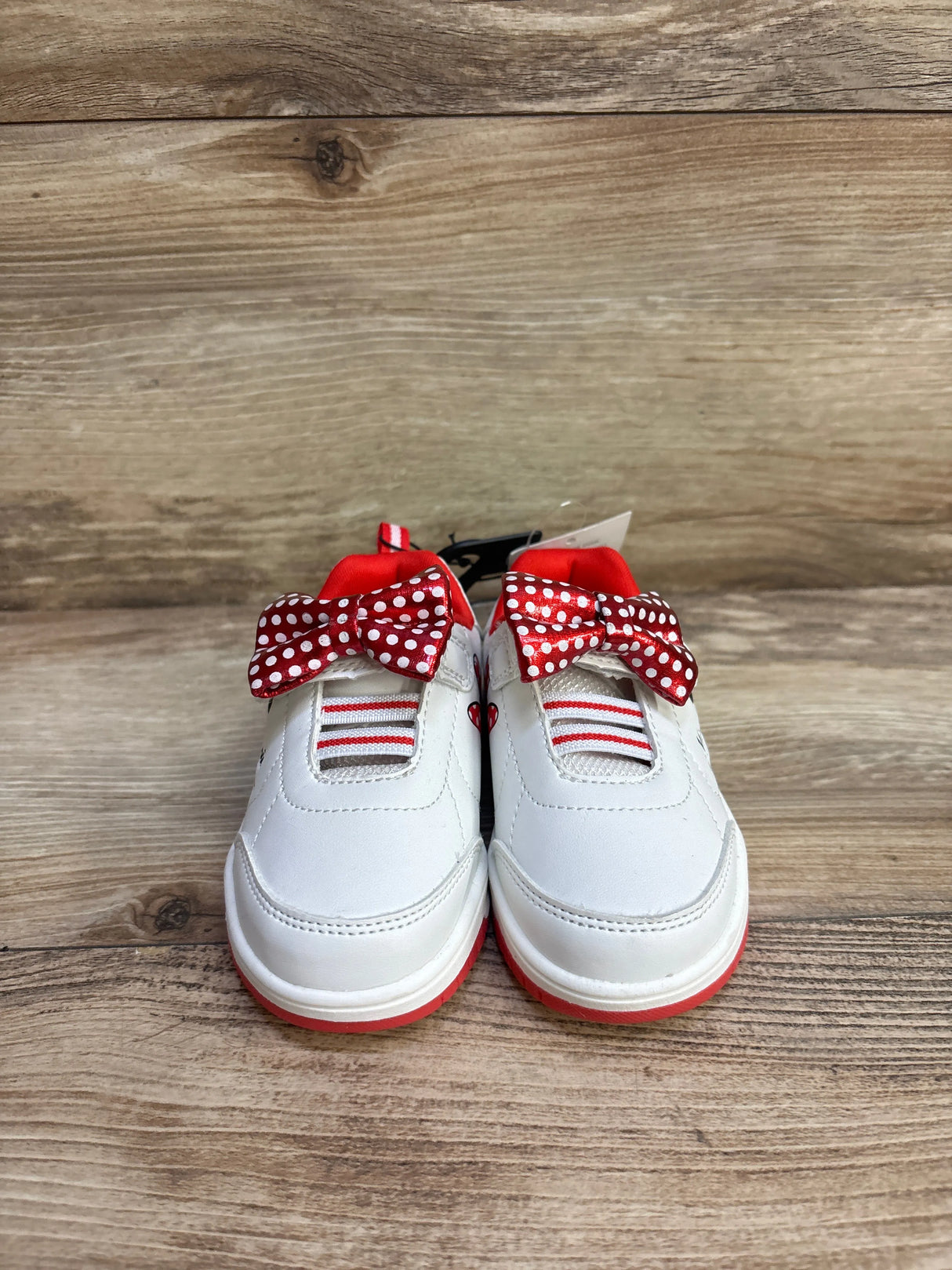 NEW Disney Minnie Mouse Bow Sneakers White sz 6c