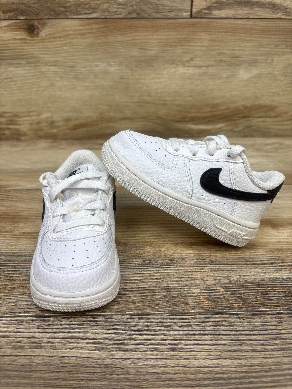 Nike Force 1 TD 'White Black' Sneakers sz 6c
