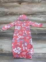 Carter's 2pc Floral Gown & Hat Pink sz Newborn