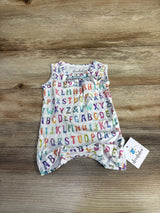 NEW Doodalou ABC I Love You Romper White sz 3-6m