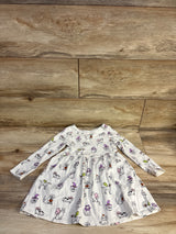 Cat & Jack Halloween Long Sleeve Dress White 3T