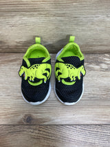 Carter's Toddler Dinosaur Light-Up Shoes Black/Green Sz 4c