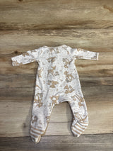 Disney Baby Bambi Sleeper Oatmeal sz Newborn