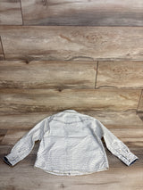 Cody James Pearl Button Up Flannel Cream sz 3T
