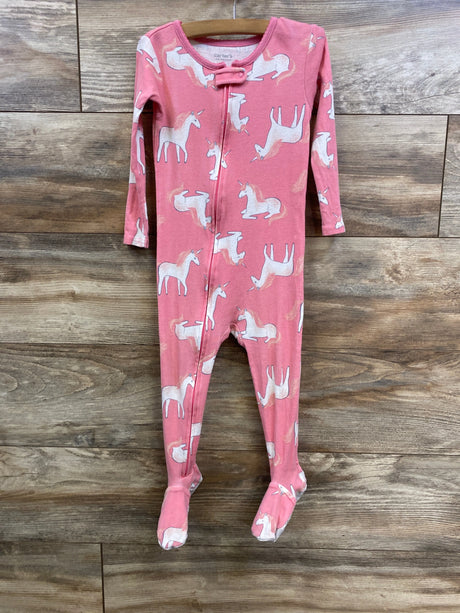 Just One You Zipper Unicorn Sleeper Pink sz 2T - Me n Mommy To Be