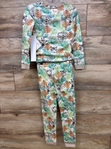 NEW Burt's Bees Baby 2pc Jungle Pajama Set White sz 5T