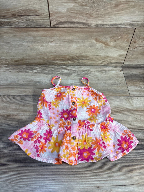 Cat & Jack Muslin Floral Top Pink sz 3T - Me n Mommy To Be