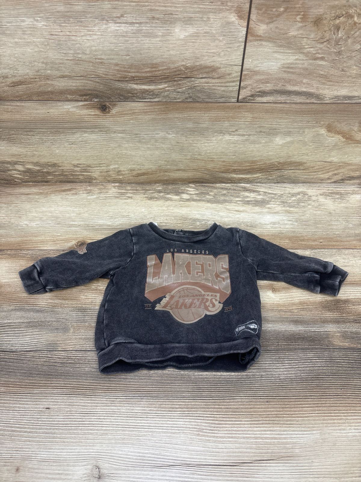 Cotton On Baby NBA Los Angeles Lakers Pullover Sweatshirt Grey sz 3-6m