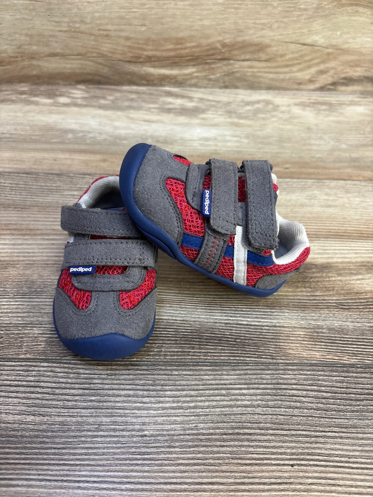 Pediped Gehrig Grip N Go Walking Sneakers Grey sz 4c