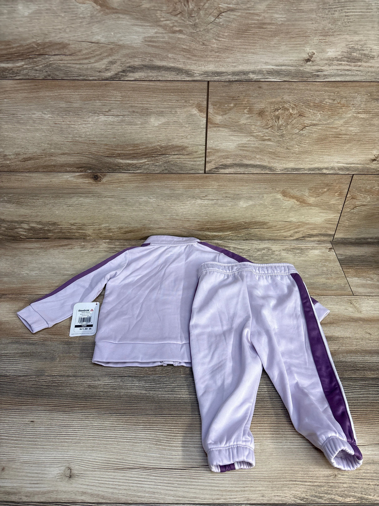NEW Reebok Orchid Hush 2pc Tracksuit sz 12m