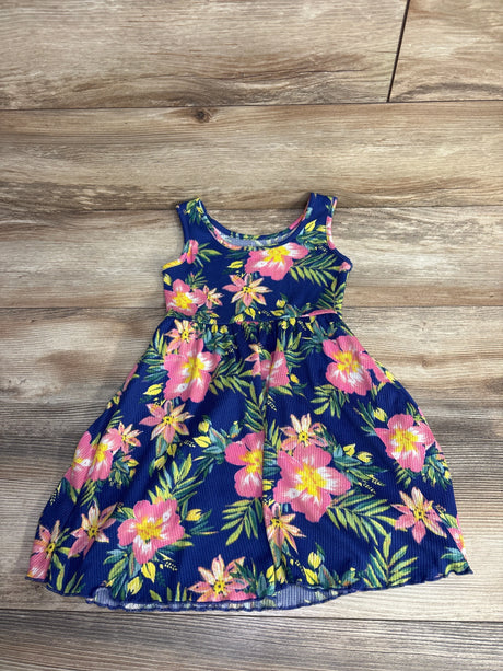 Zunie Tank Floral Dress Blue sz 4-5T - Me n Mommy To Be