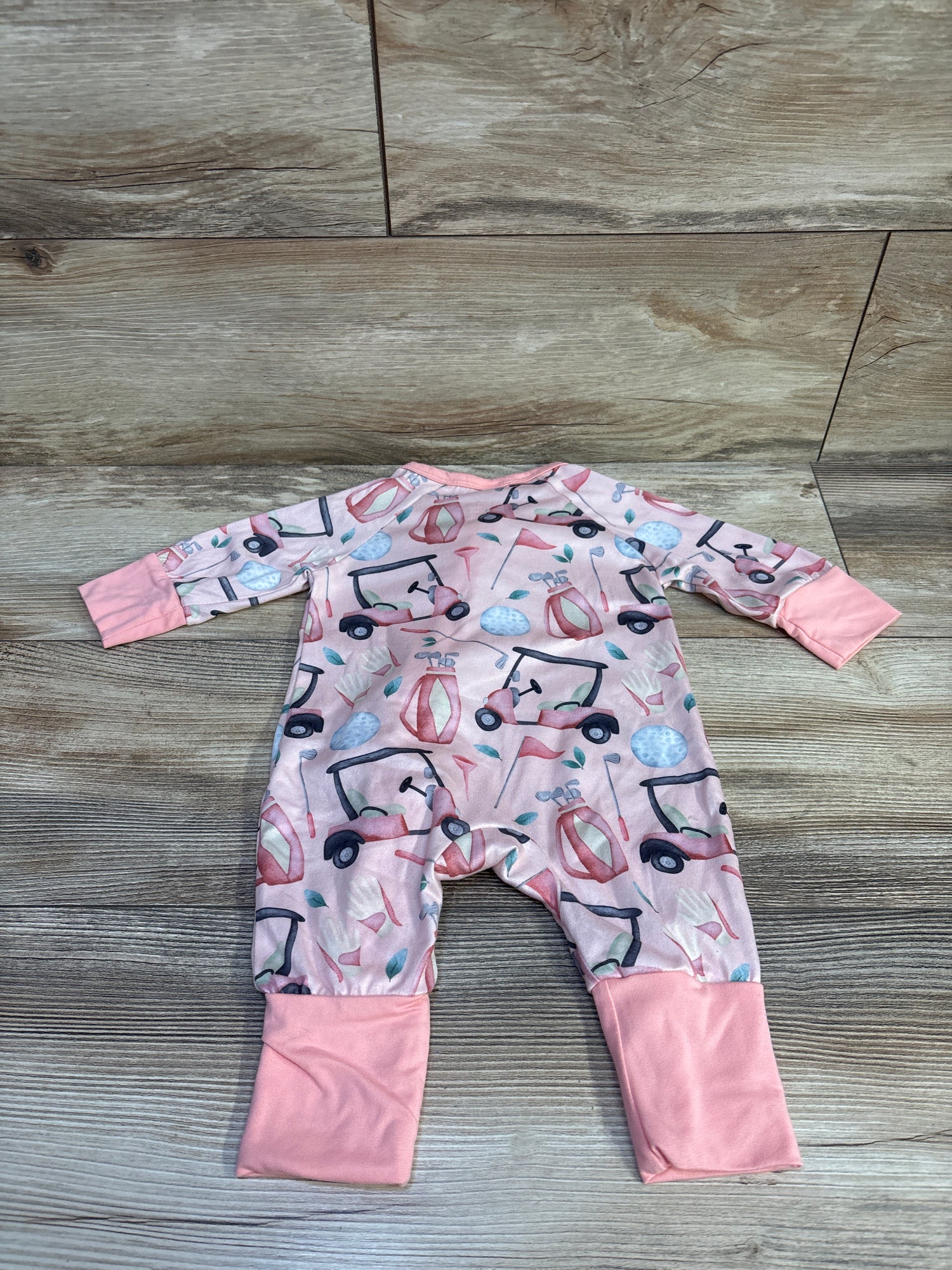 Shein Golf Print Sleeper Pink sz 3-6m