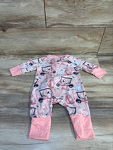 Shein Golf Print Sleeper Pink sz 3-6m